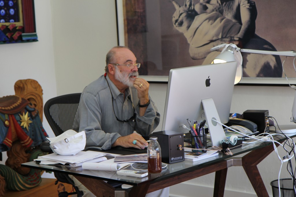 GLUCKSTERN AT DESK